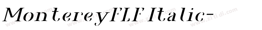 MontereyFLF Italic字体转换